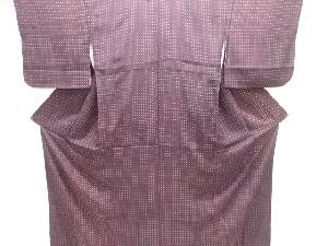 アンティーク　錦紗十字模様着物